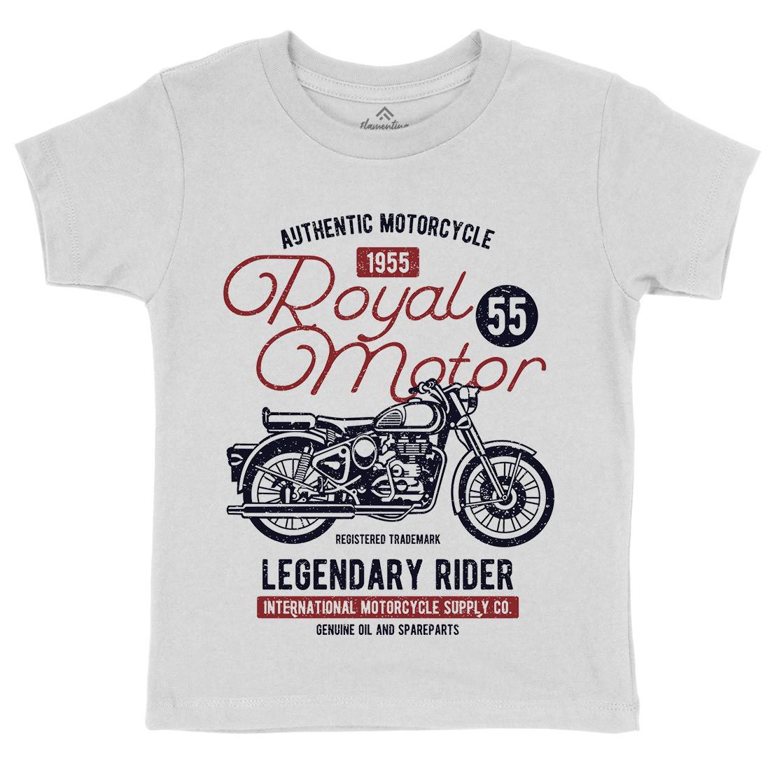 Royal Motor Kids Crew Neck T-Shirt Motorcycles A130