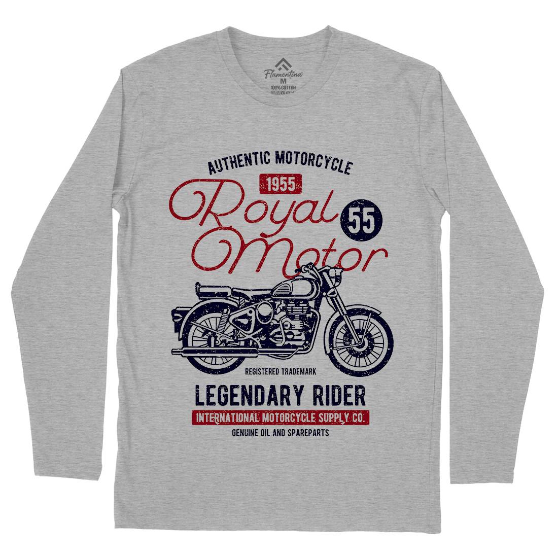 Royal Motor Mens Long Sleeve T-Shirt Motorcycles A130