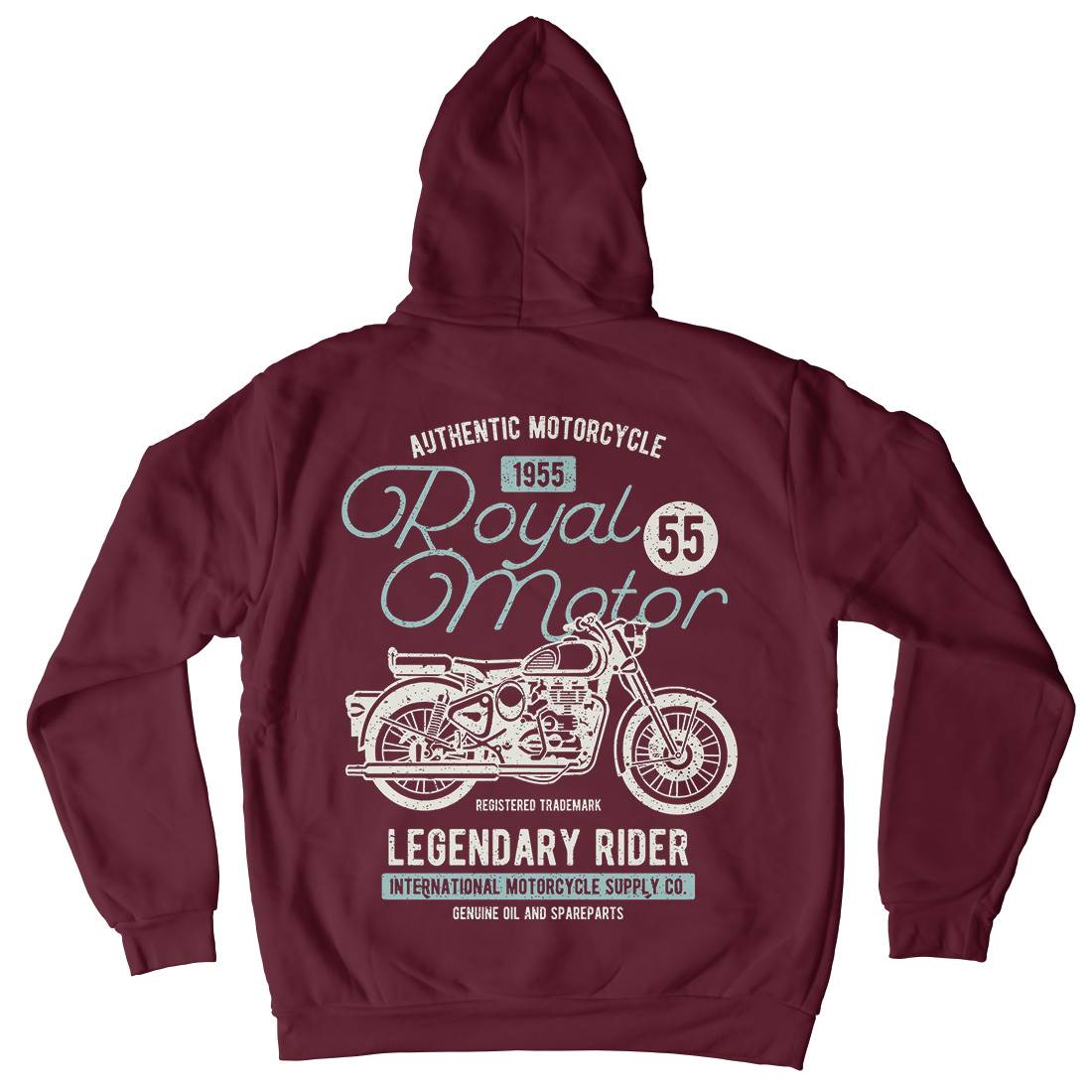 Royal Motor Mens Hoodie With Pocket Motorcycles A130