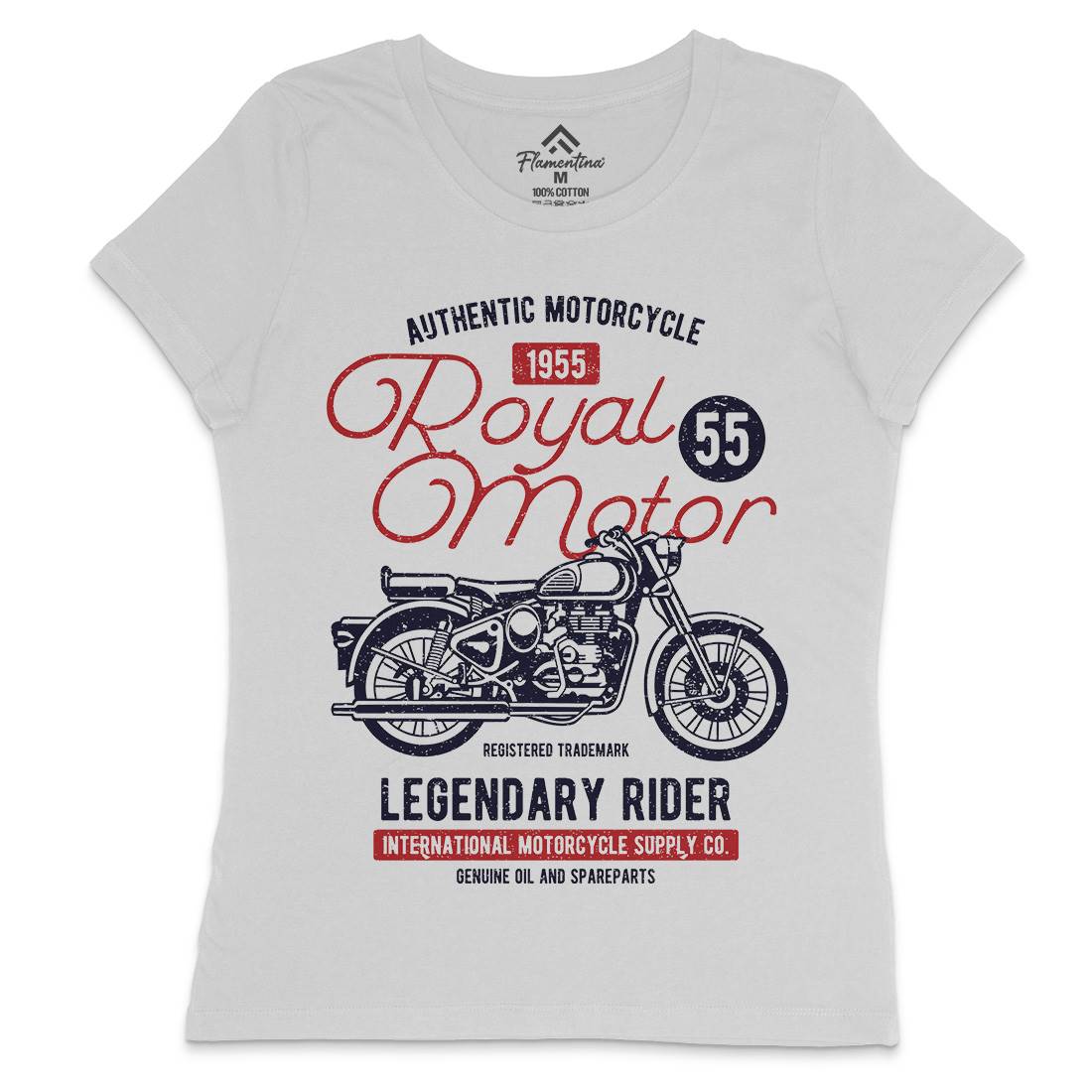 Royal Motor Womens Crew Neck T-Shirt Motorcycles A130