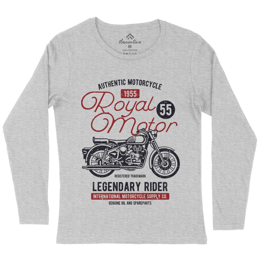 Royal Motor Womens Long Sleeve T-Shirt Motorcycles A130