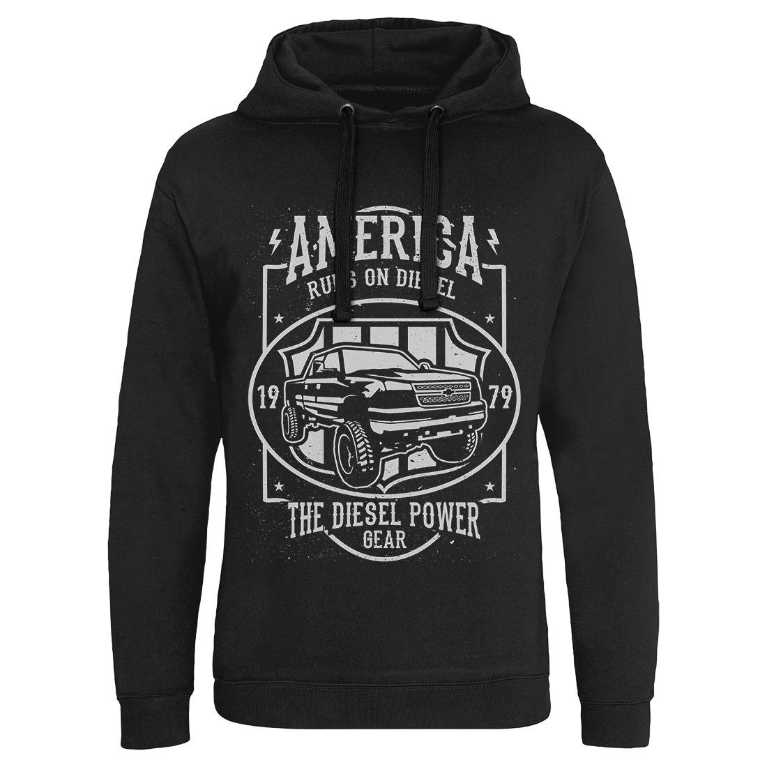 Runs On Diesel Mens Hoodie Without Pocket Cars A131