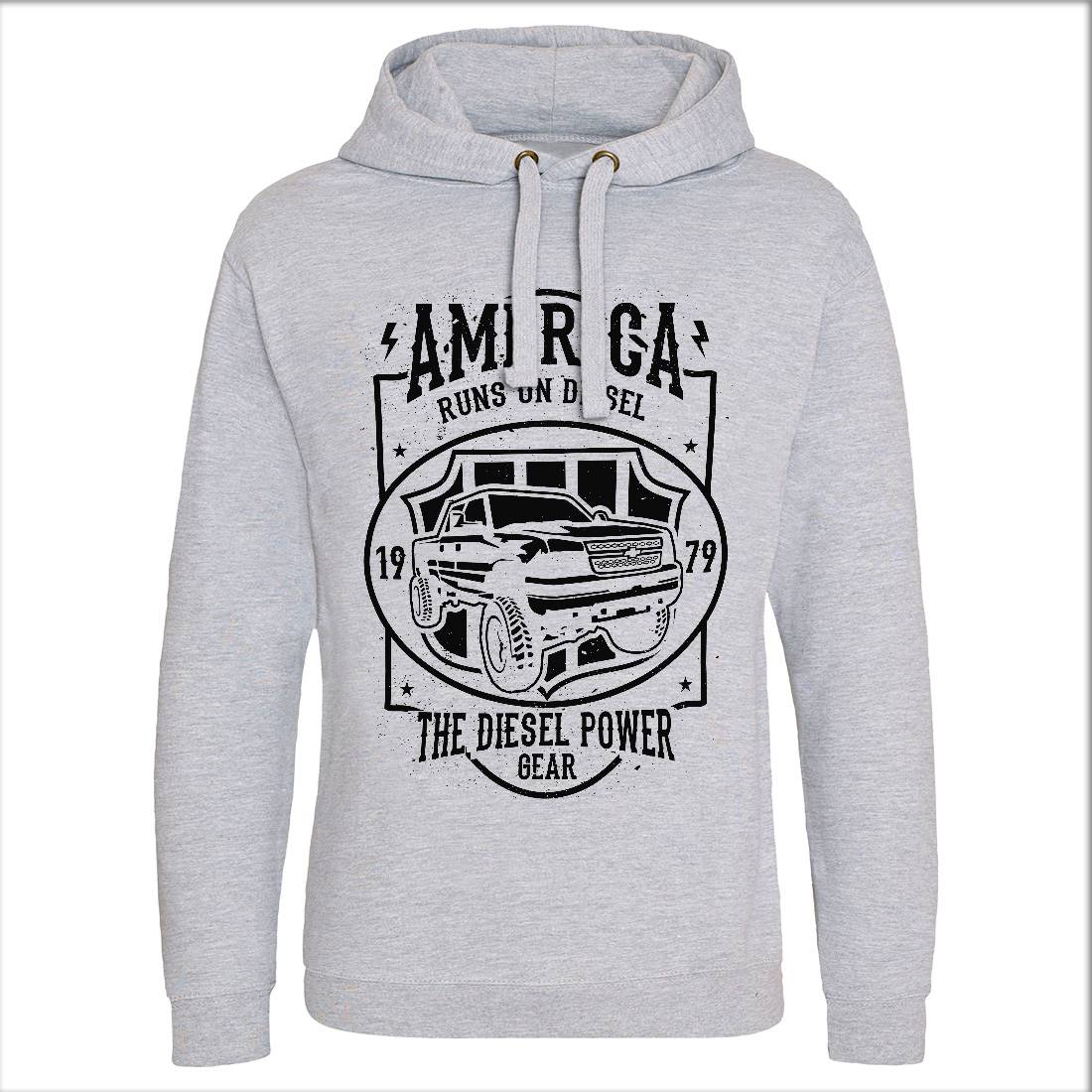Runs On Diesel Mens Hoodie Without Pocket Cars A131