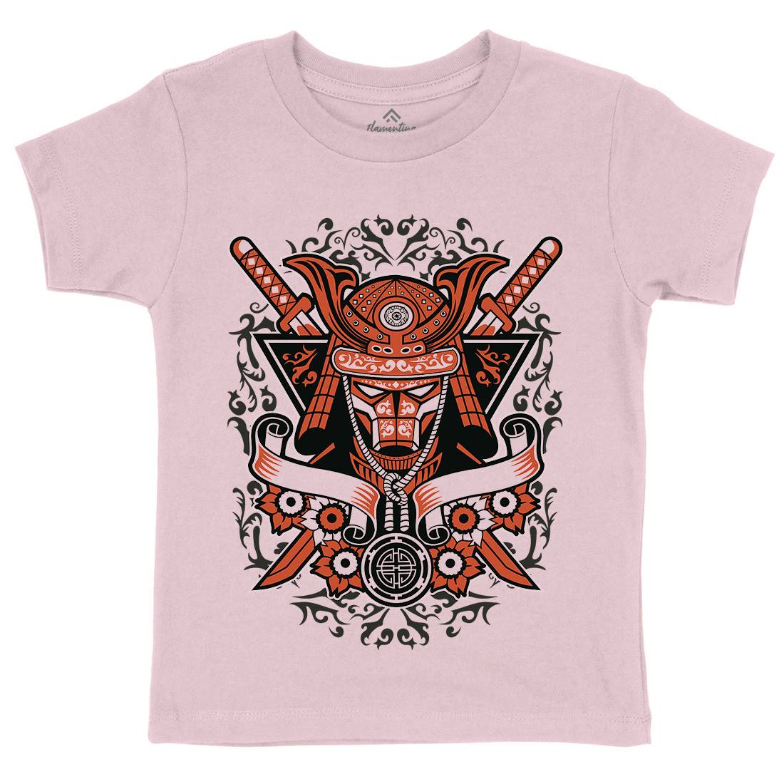 Samurai Kids Organic Crew Neck T-Shirt Warriors A133