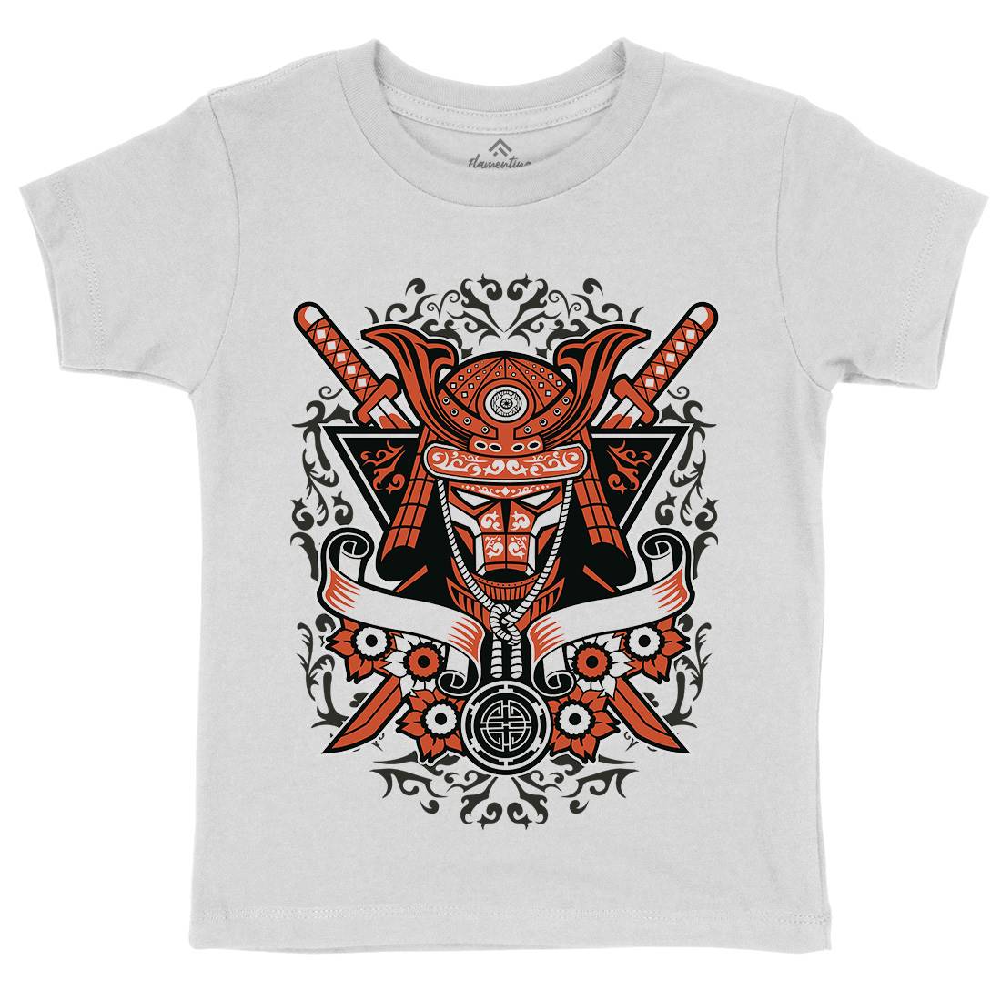 Samurai Kids Organic Crew Neck T-Shirt Warriors A133
