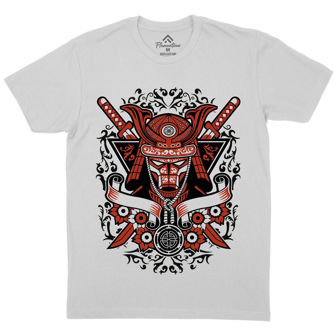 Samurai Mens Crew Neck T-Shirt Warriors A133