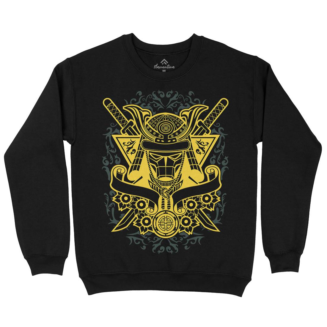 Samurai Mens Crew Neck Sweatshirt Warriors A133