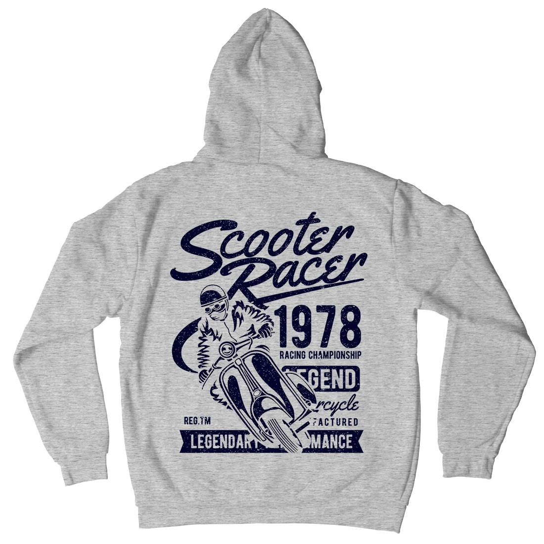 Scooter Racer Kids Crew Neck Hoodie Motorcycles A136