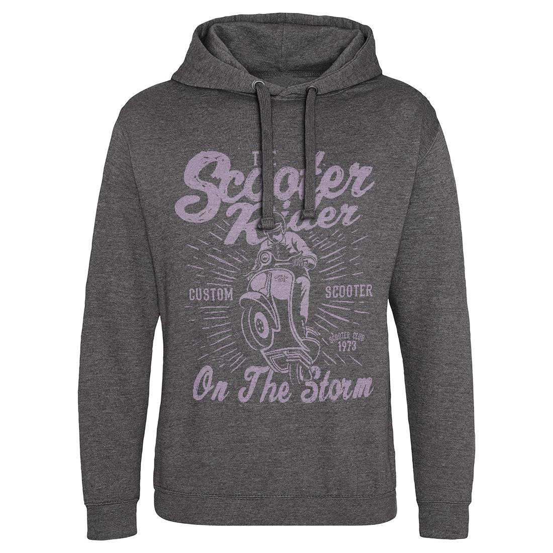 Scooter Rider Mens Hoodie Without Pocket Motorcycles A137