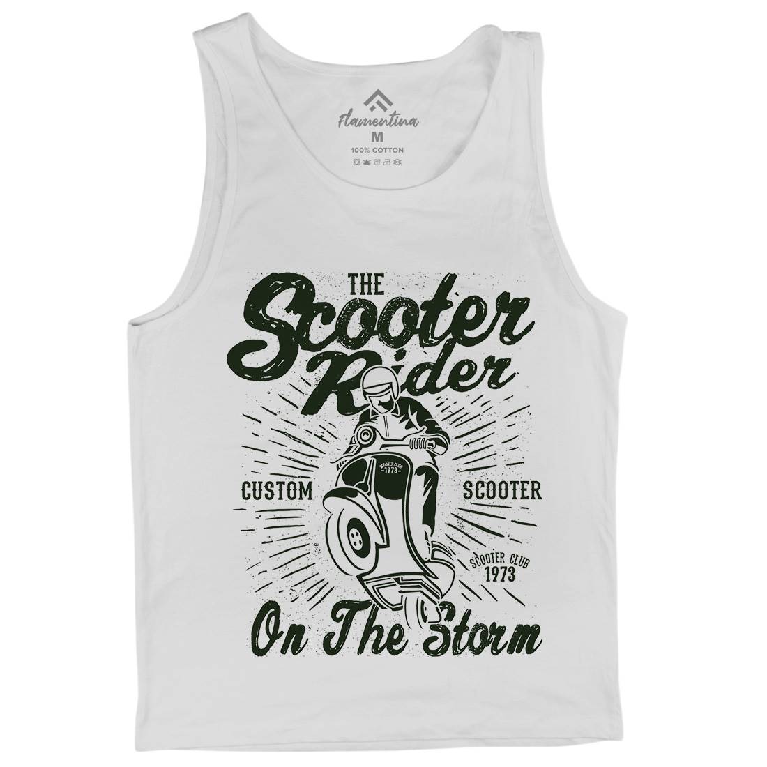 Scooter Rider Mens Tank Top Vest Motorcycles A137