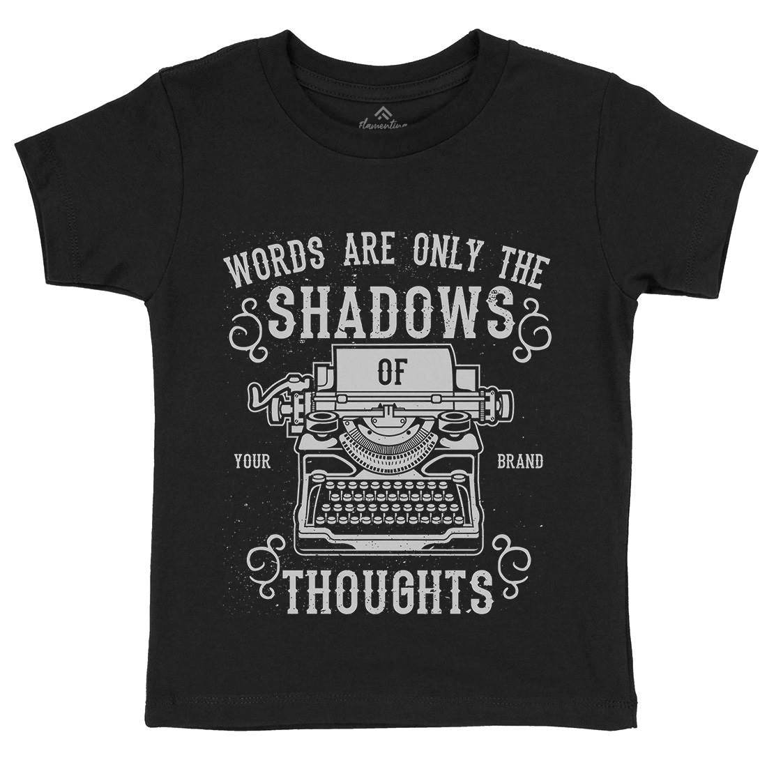 Shadows Of Thoughts Kids Crew Neck T-Shirt Media A139