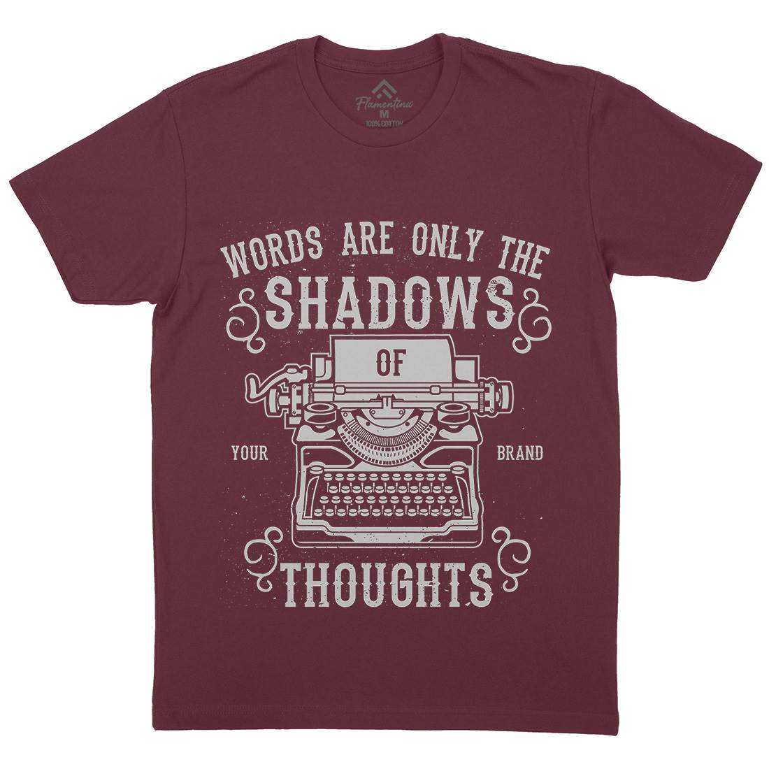 Shadows Of Thoughts Mens Organic Crew Neck T-Shirt Media A139