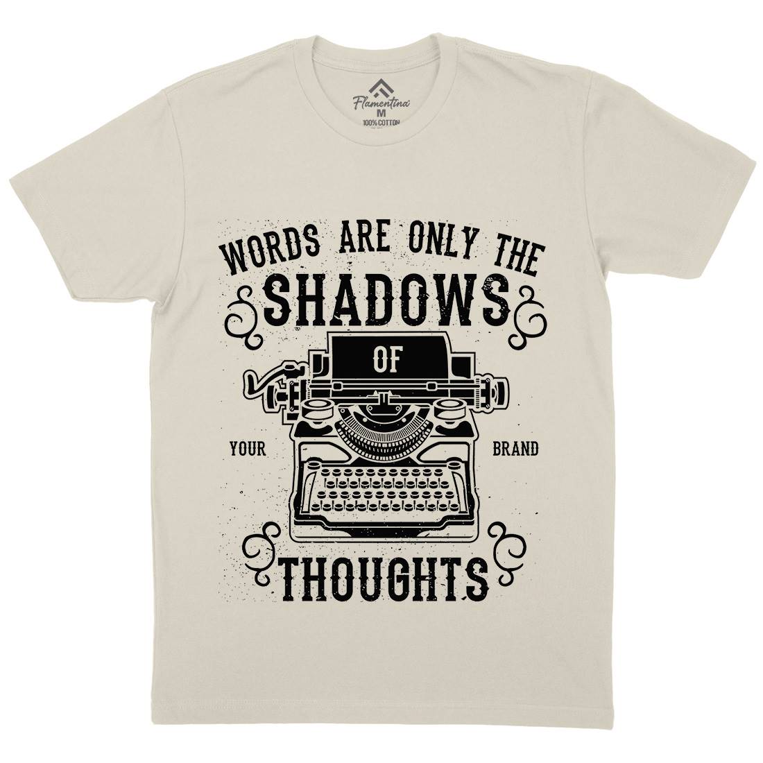 Shadows Of Thoughts Mens Organic Crew Neck T-Shirt Media A139