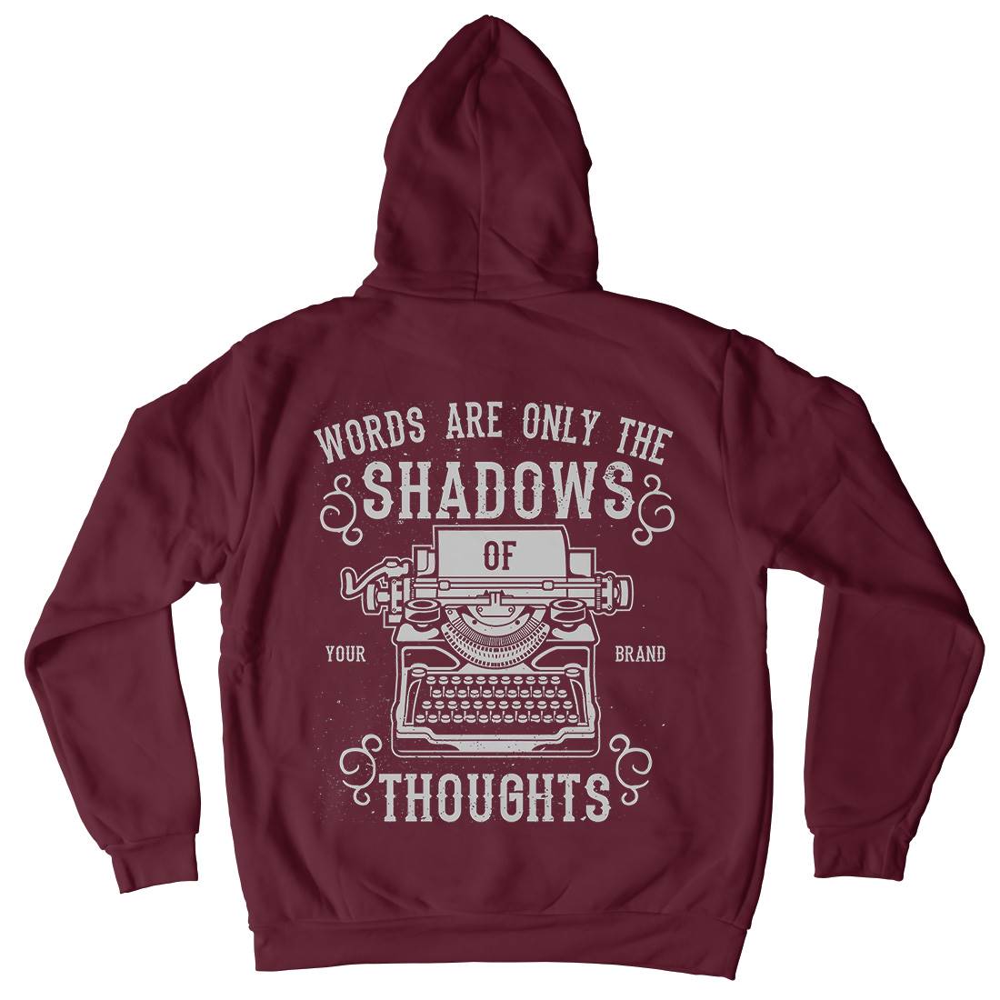 Shadows Of Thoughts Mens Hoodie With Pocket Media A139