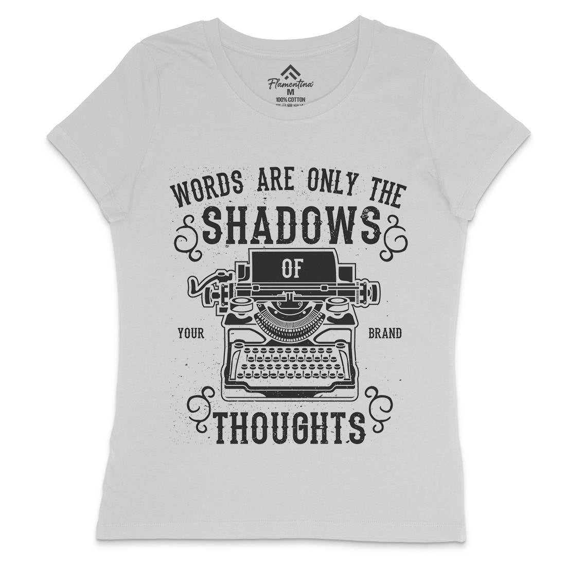 Shadows Of Thoughts Womens Crew Neck T-Shirt Media A139