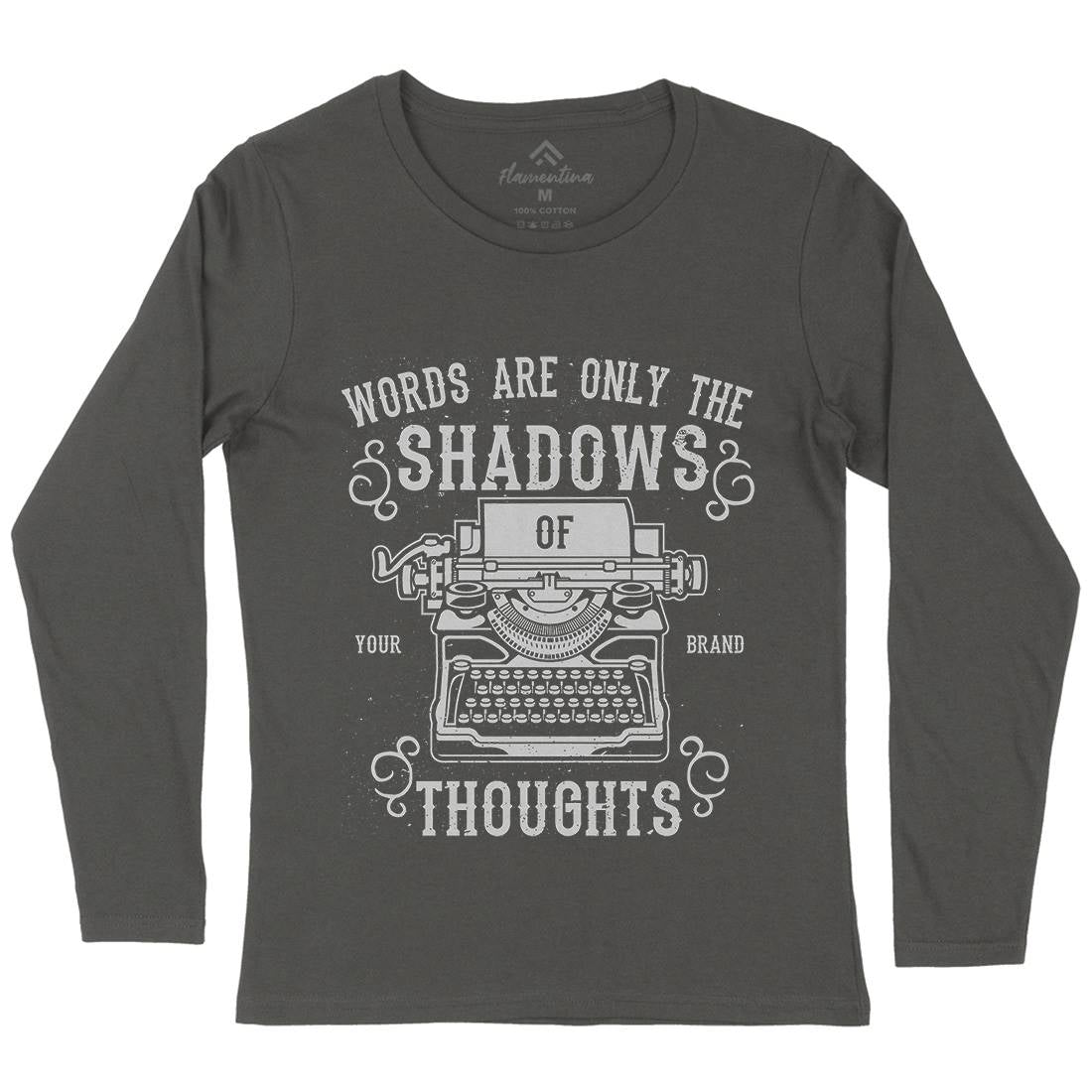 Shadows Of Thoughts Womens Long Sleeve T-Shirt Media A139