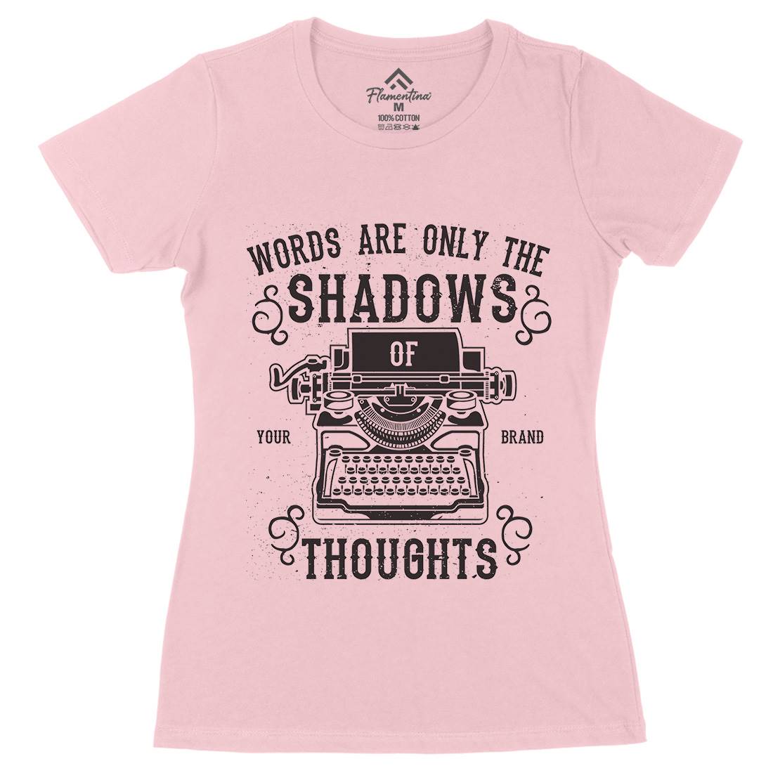Shadows Of Thoughts Womens Organic Crew Neck T-Shirt Media A139
