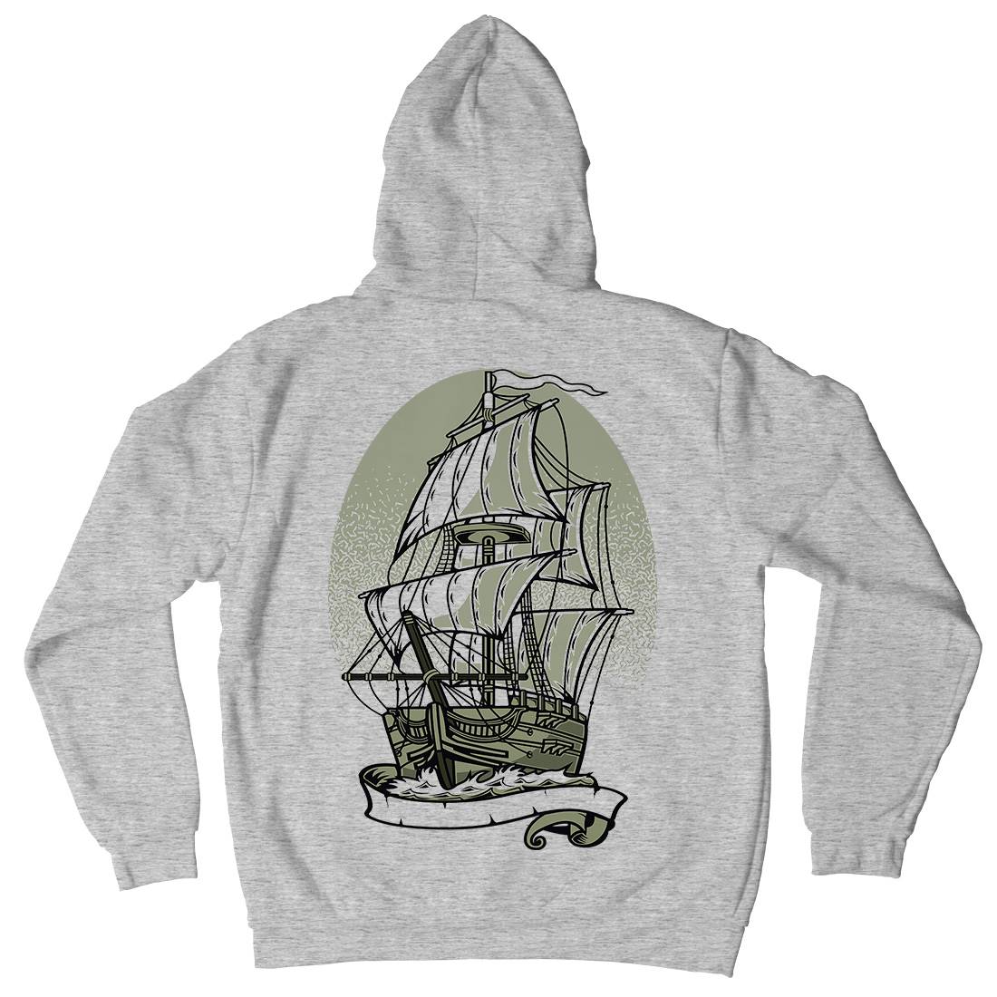 Ship Mens Hoodie With Pocket Navy A140