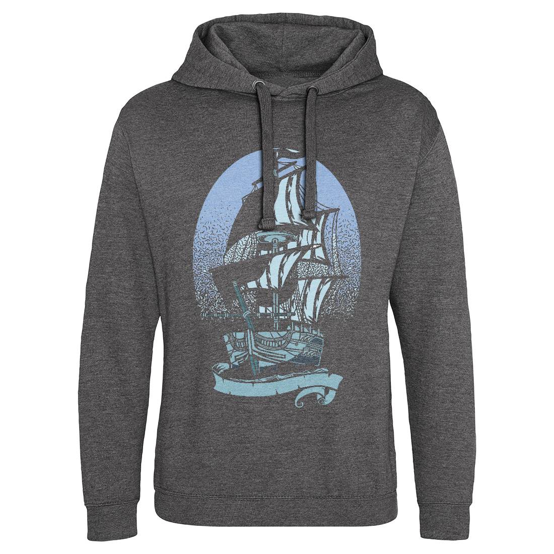 Ship Mens Hoodie Without Pocket Navy A140