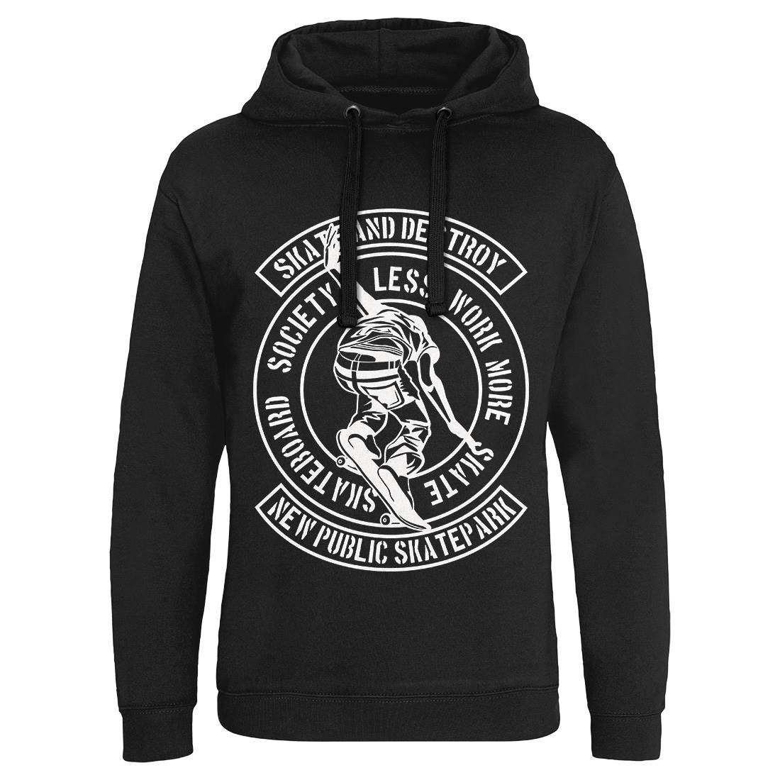And Destroy Mens Hoodie Without Pocket Skate A142