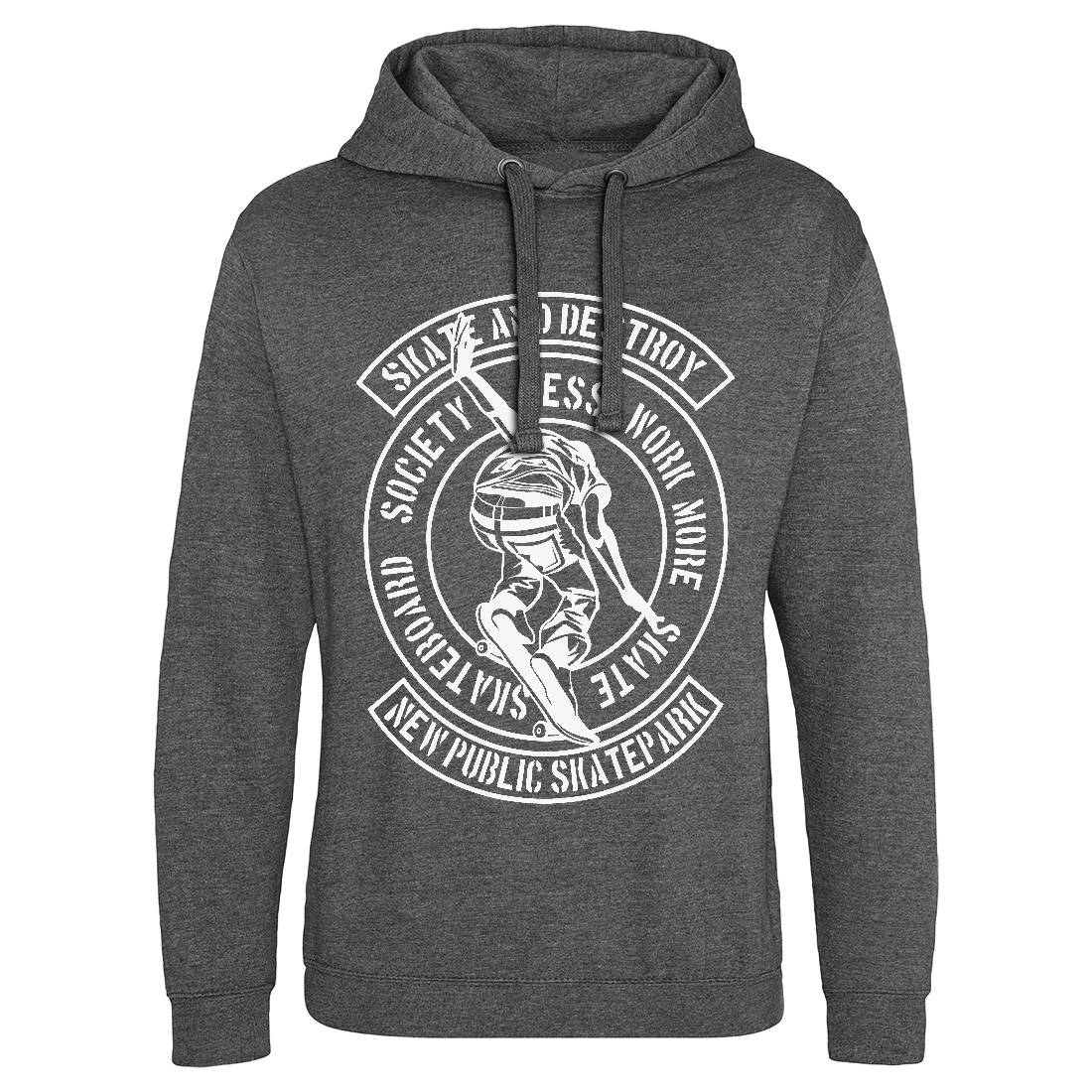 And Destroy Mens Hoodie Without Pocket Skate A142