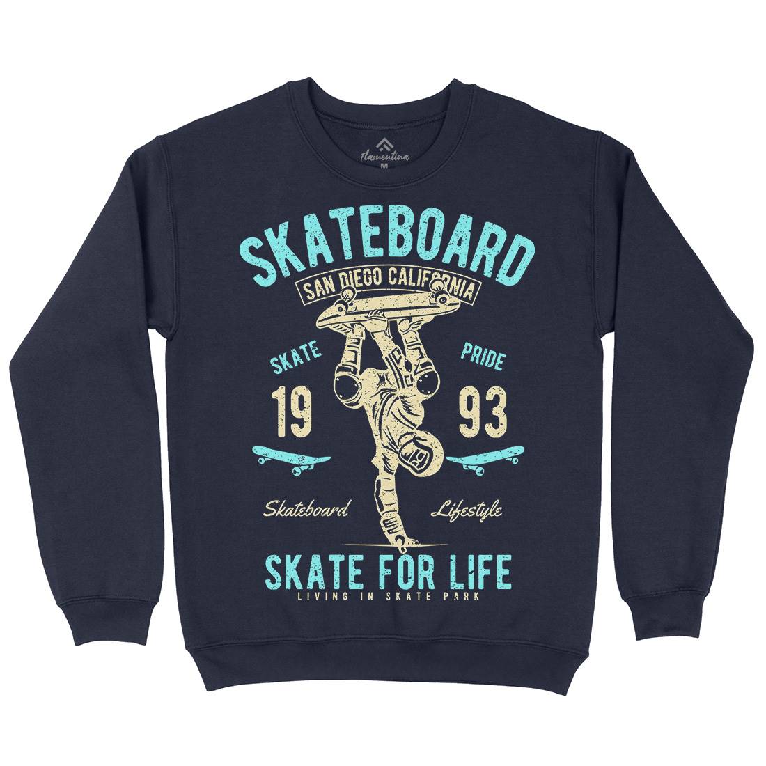 Skate For Life Kids Crew Neck Sweatshirt Skate A143
