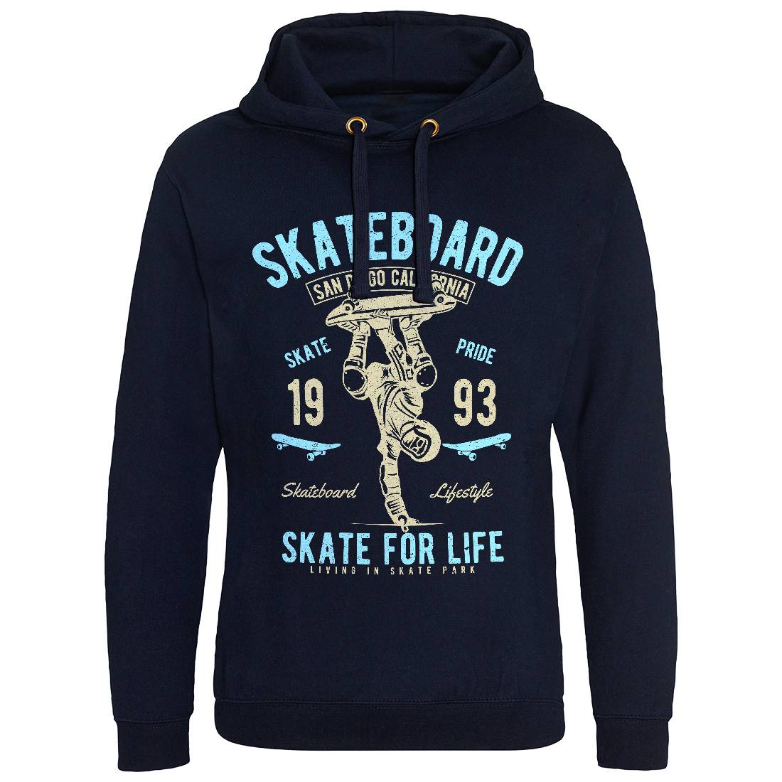 Skate For Life Mens Hoodie Without Pocket Skate A143