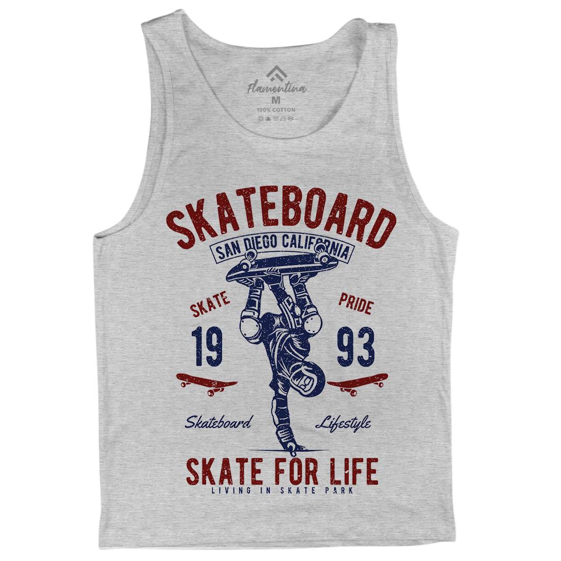 Skate For Life Mens Tank Top Vest Skate A143