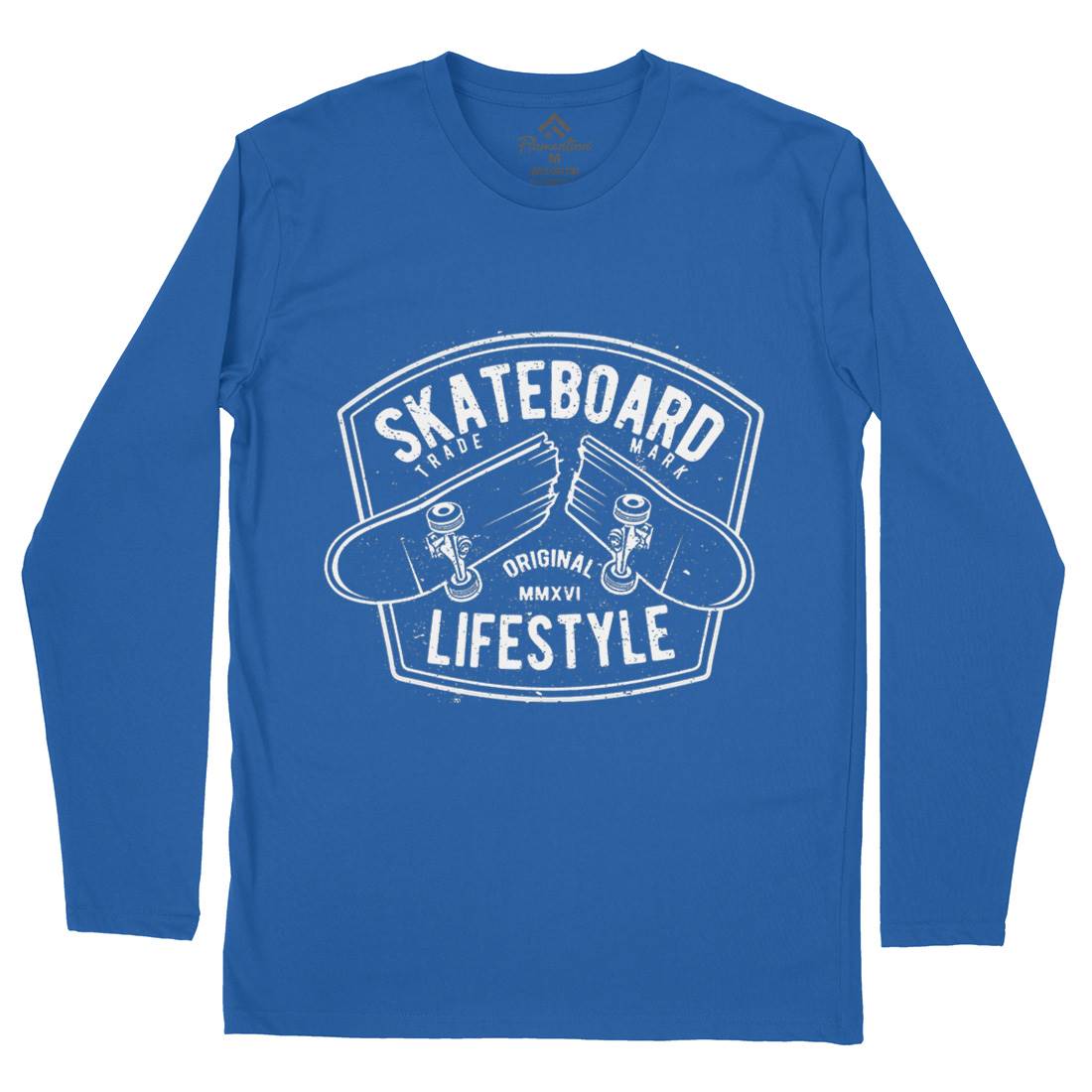 Skateboard Lifestyle Mens Long Sleeve T-Shirt Skate A145