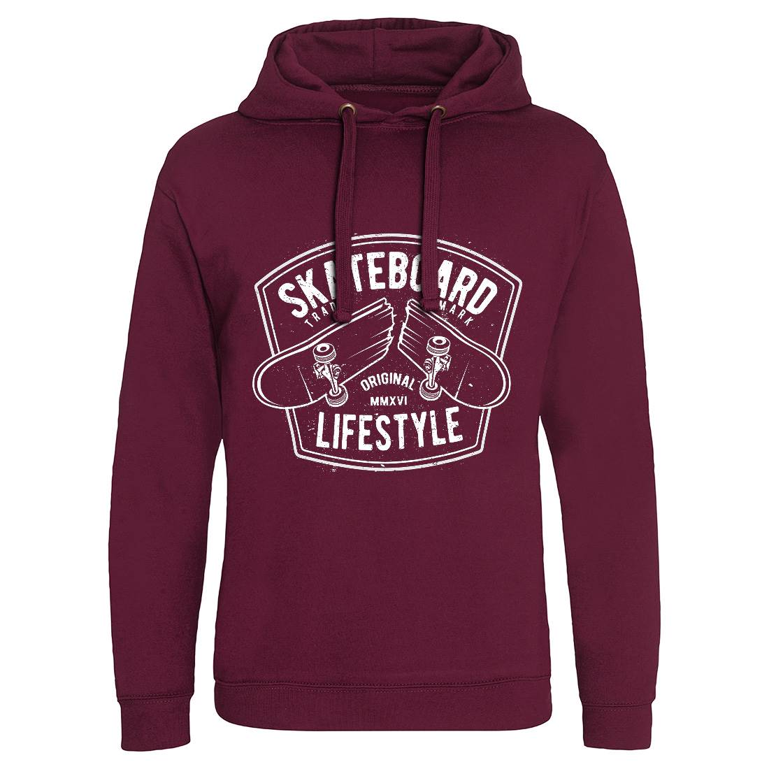 Skateboard Lifestyle Mens Hoodie Without Pocket Skate A145