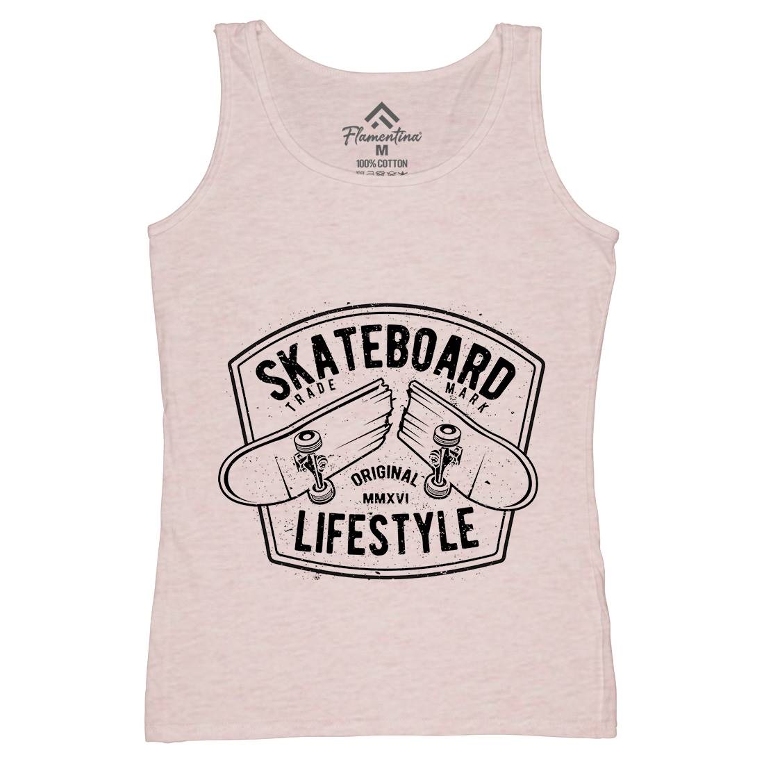 Skateboard Lifestyle Womens Organic Tank Top Vest Skate A145