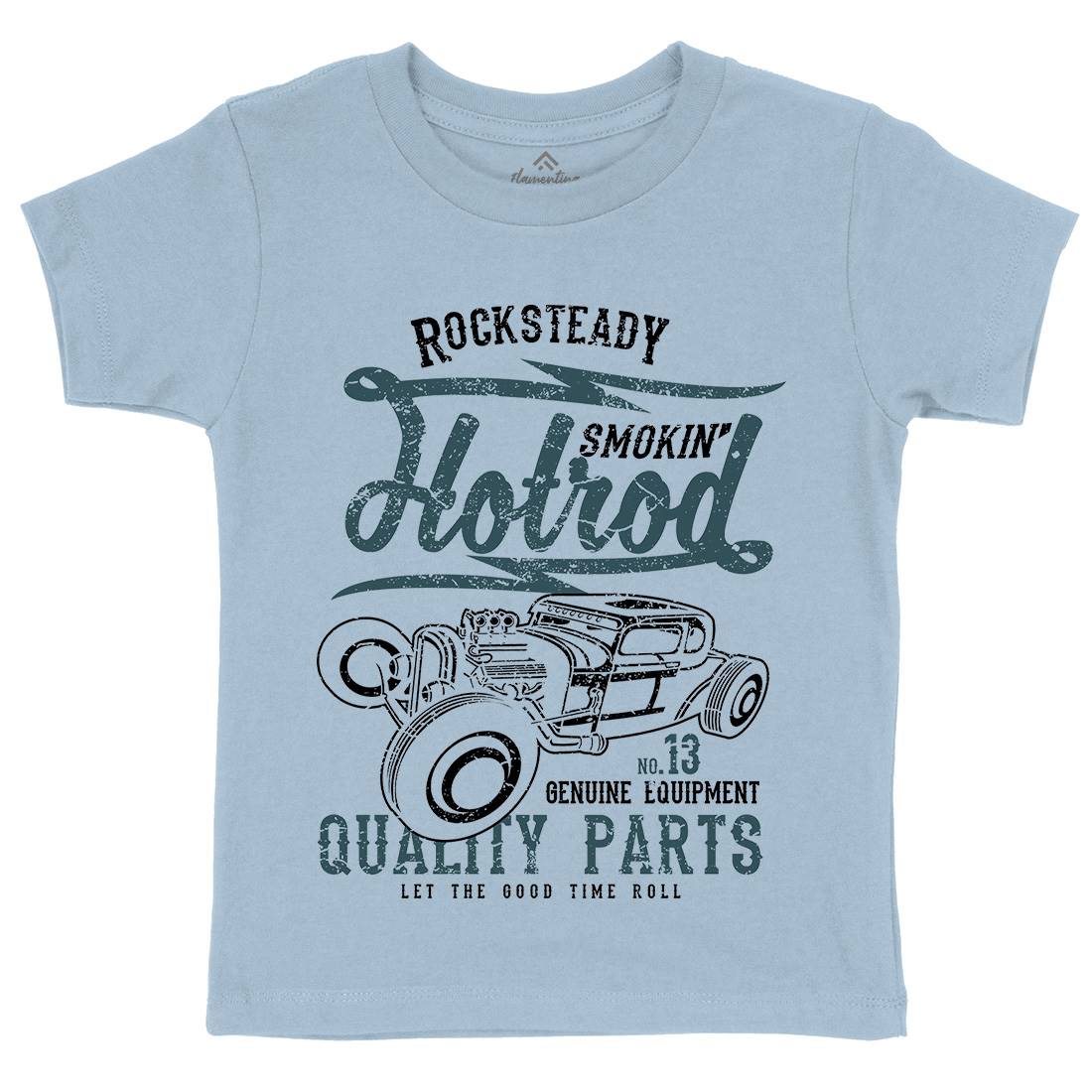 Smokin&#39; Hotrod Kids Crew Neck T-Shirt Cars A146