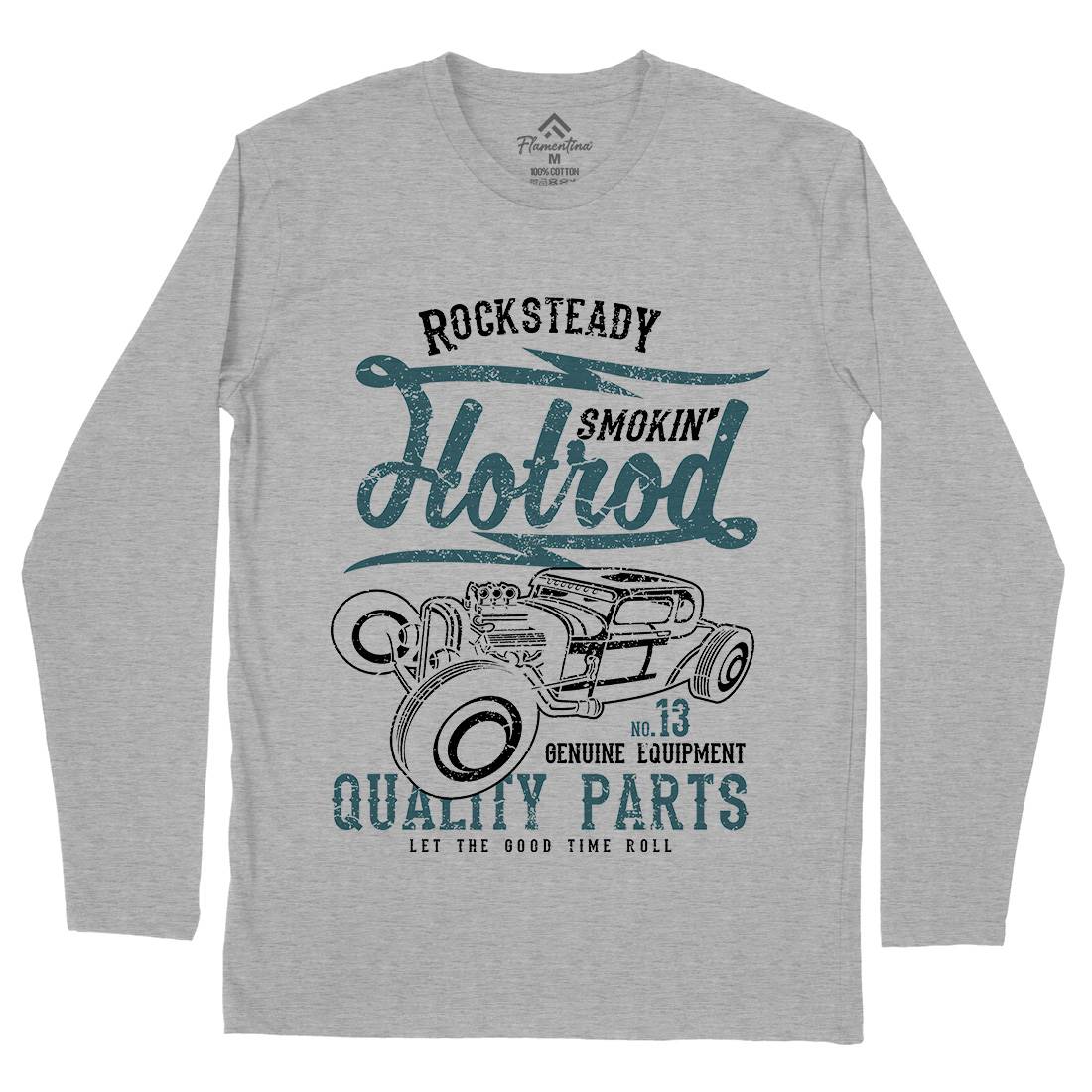 Smokin&#39; Hotrod Mens Long Sleeve T-Shirt Cars A146