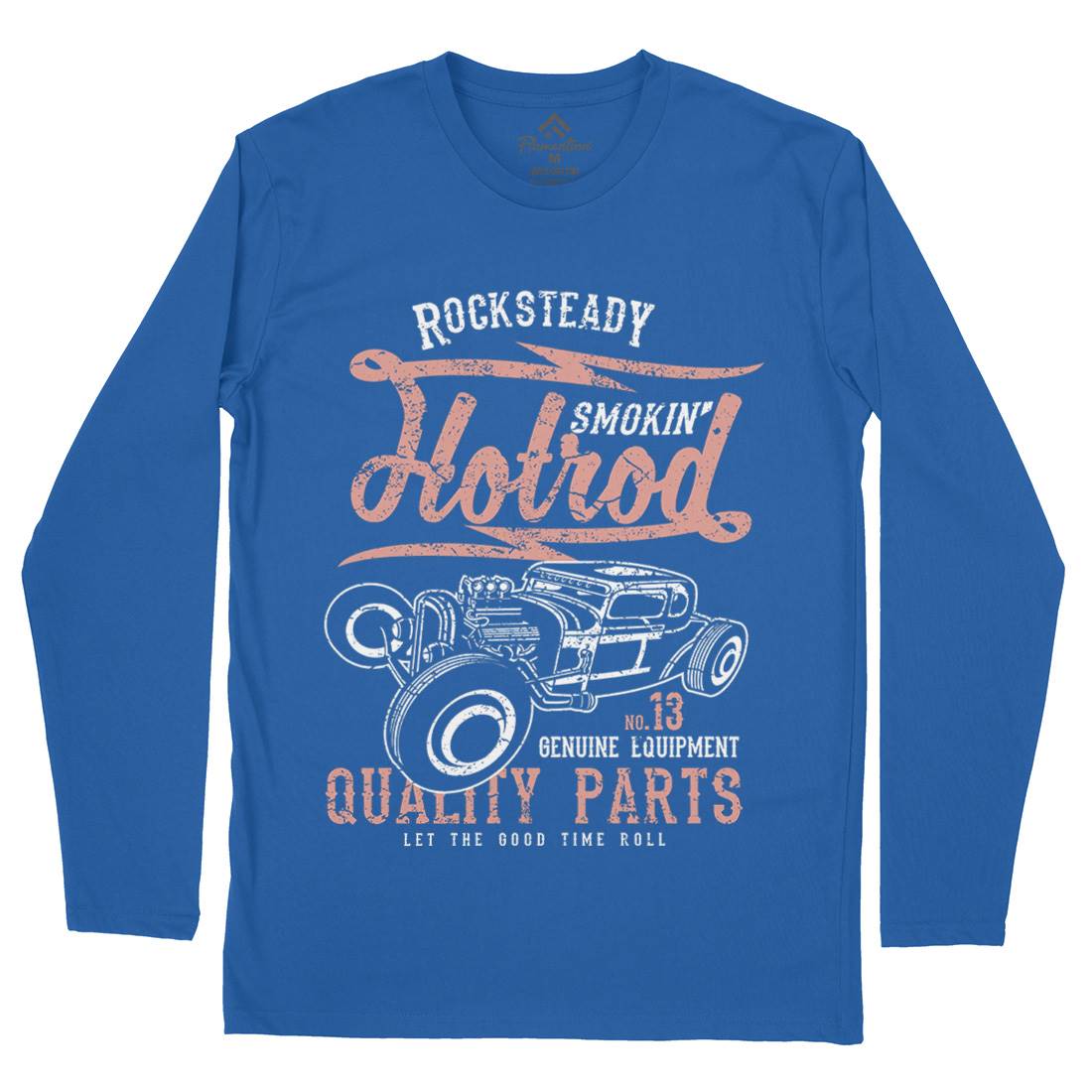 Smokin&#39; Hotrod Mens Long Sleeve T-Shirt Cars A146