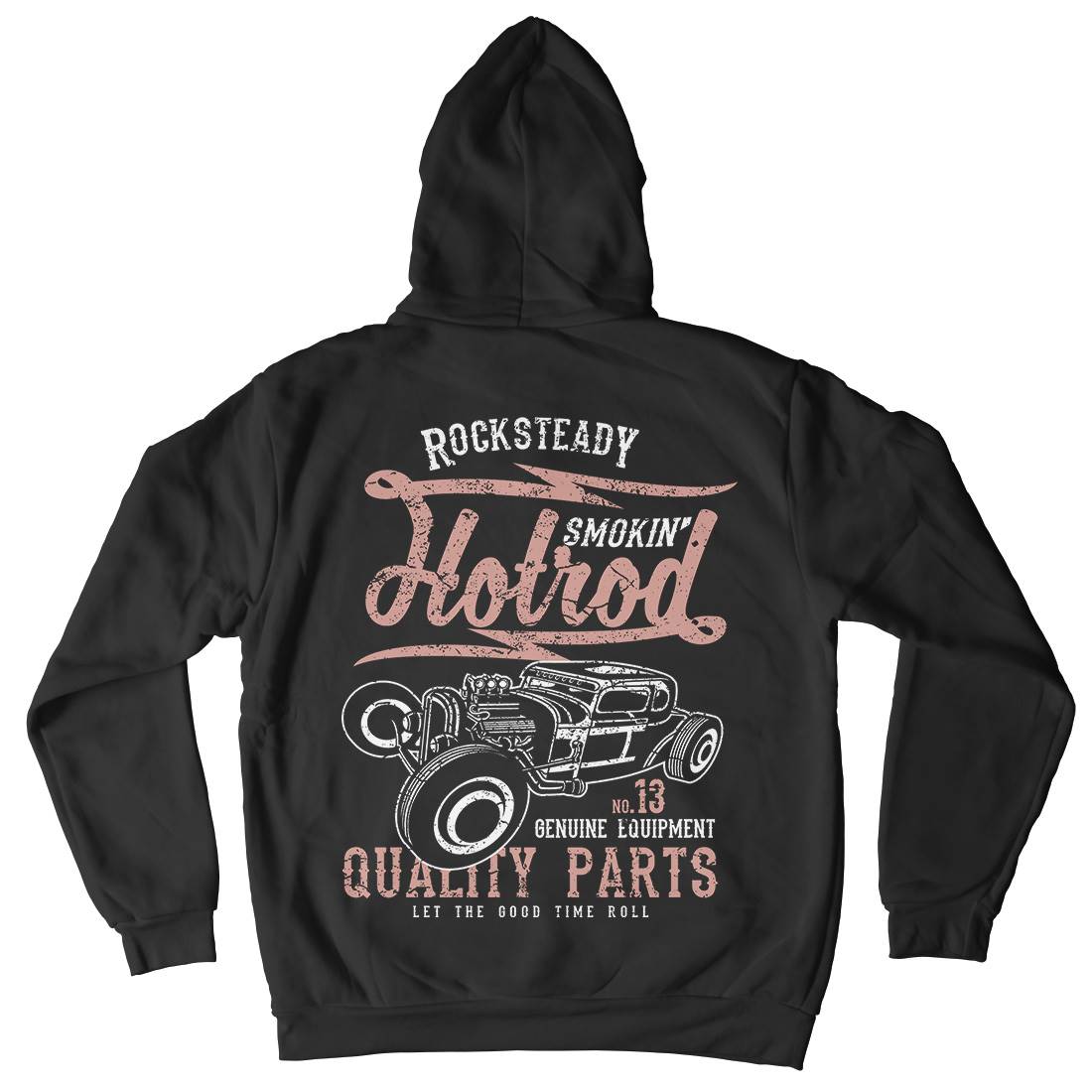 Smokin&#39; Hotrod Kids Crew Neck Hoodie Cars A146