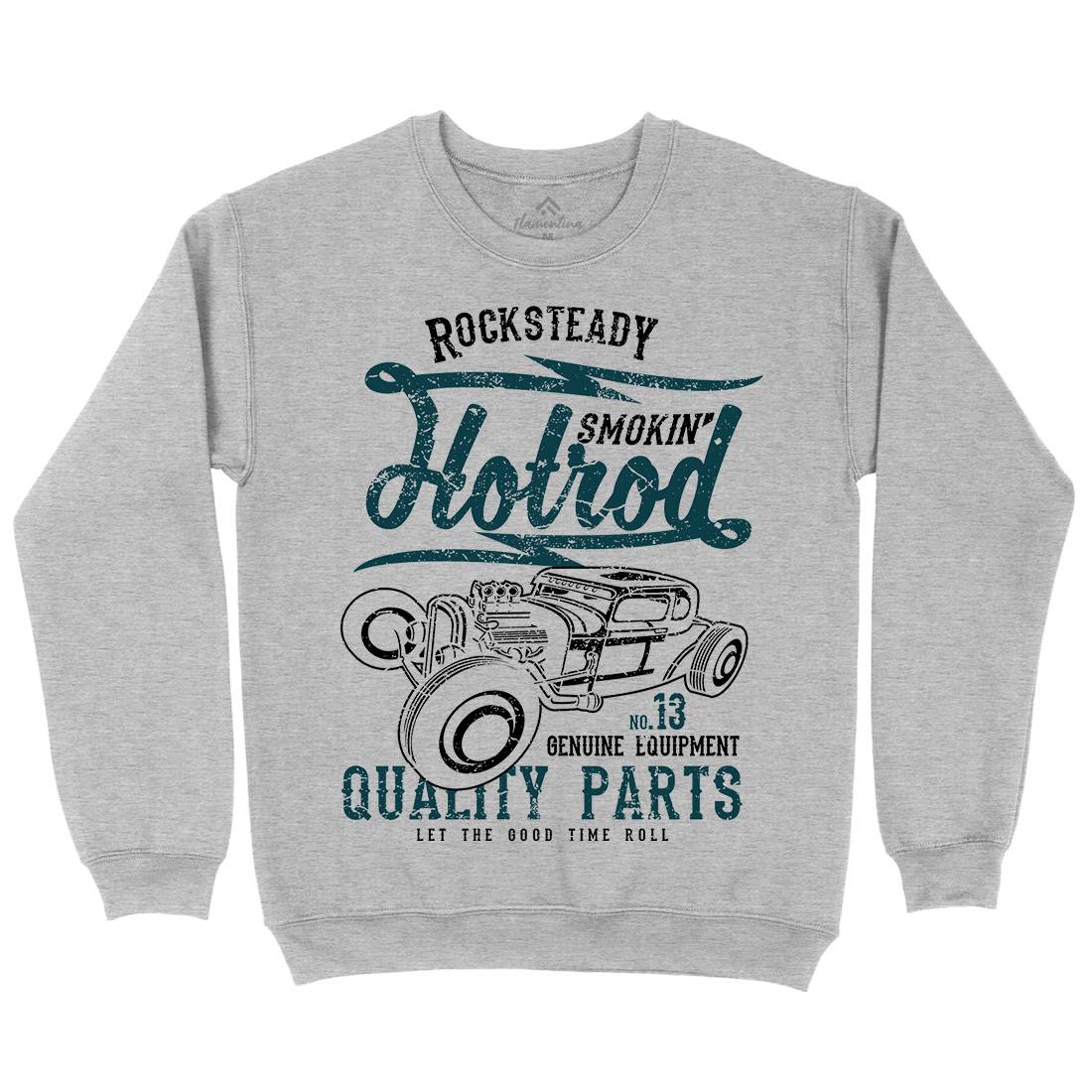 Smokin&#39; Hotrod Mens Crew Neck Sweatshirt Cars A146