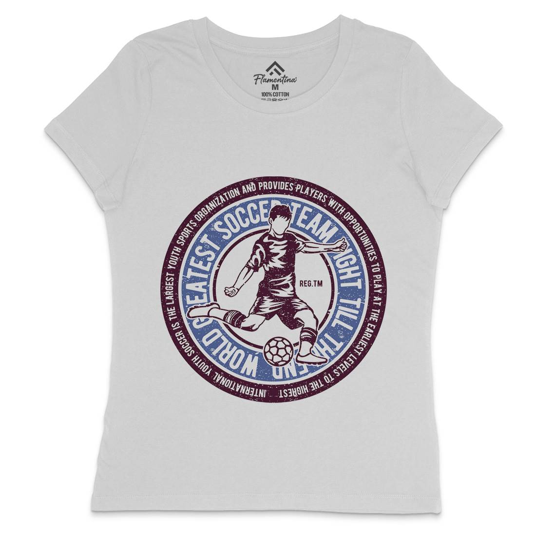 Soccer Womens Crew Neck T-Shirt Sport A147