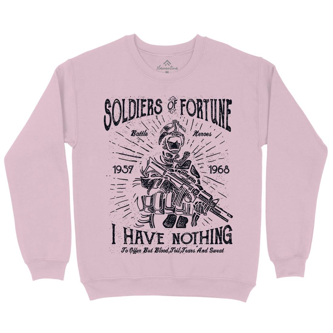 Soldiers Of Fortune Kids Crew Neck Sweatshirt Army A148