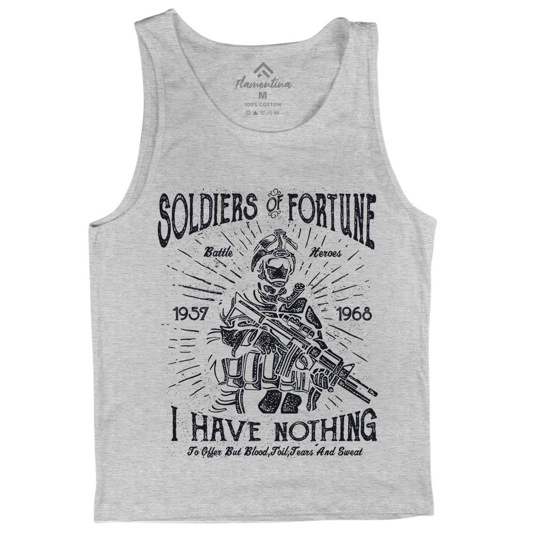 Soldiers Of Fortune Mens Tank Top Vest Army A148