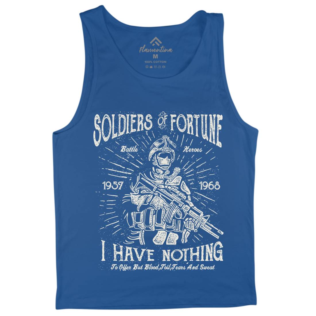 Soldiers Of Fortune Mens Tank Top Vest Army A148
