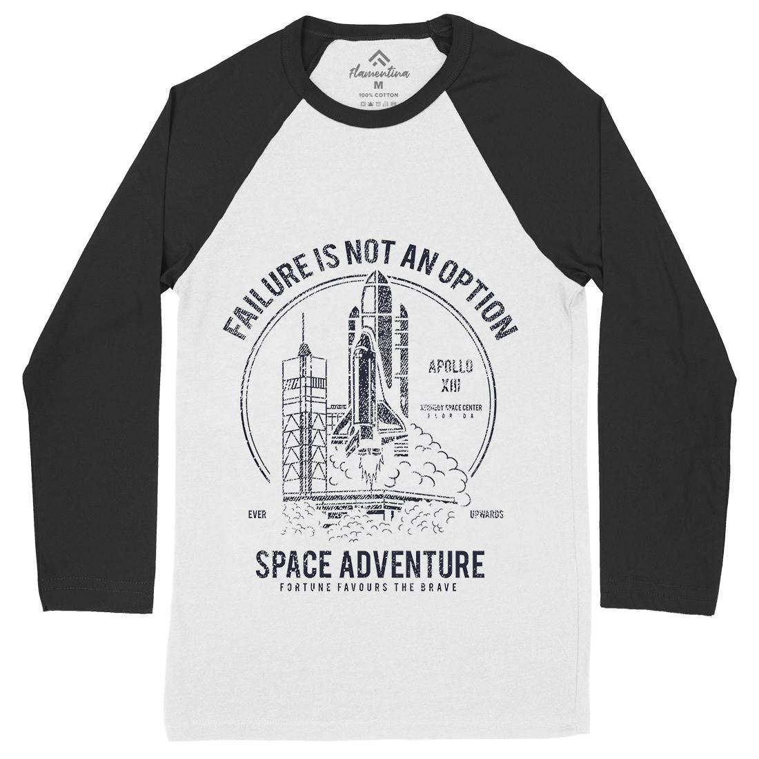 Adventure Mens Long Sleeve Baseball T-Shirt Space A149