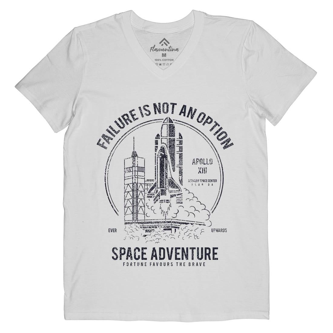 Adventure Mens V-Neck T-Shirt Space A149