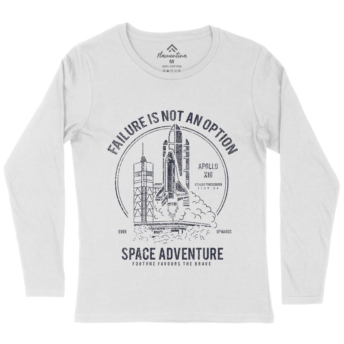 Adventure Womens Long Sleeve T-Shirt Space A149