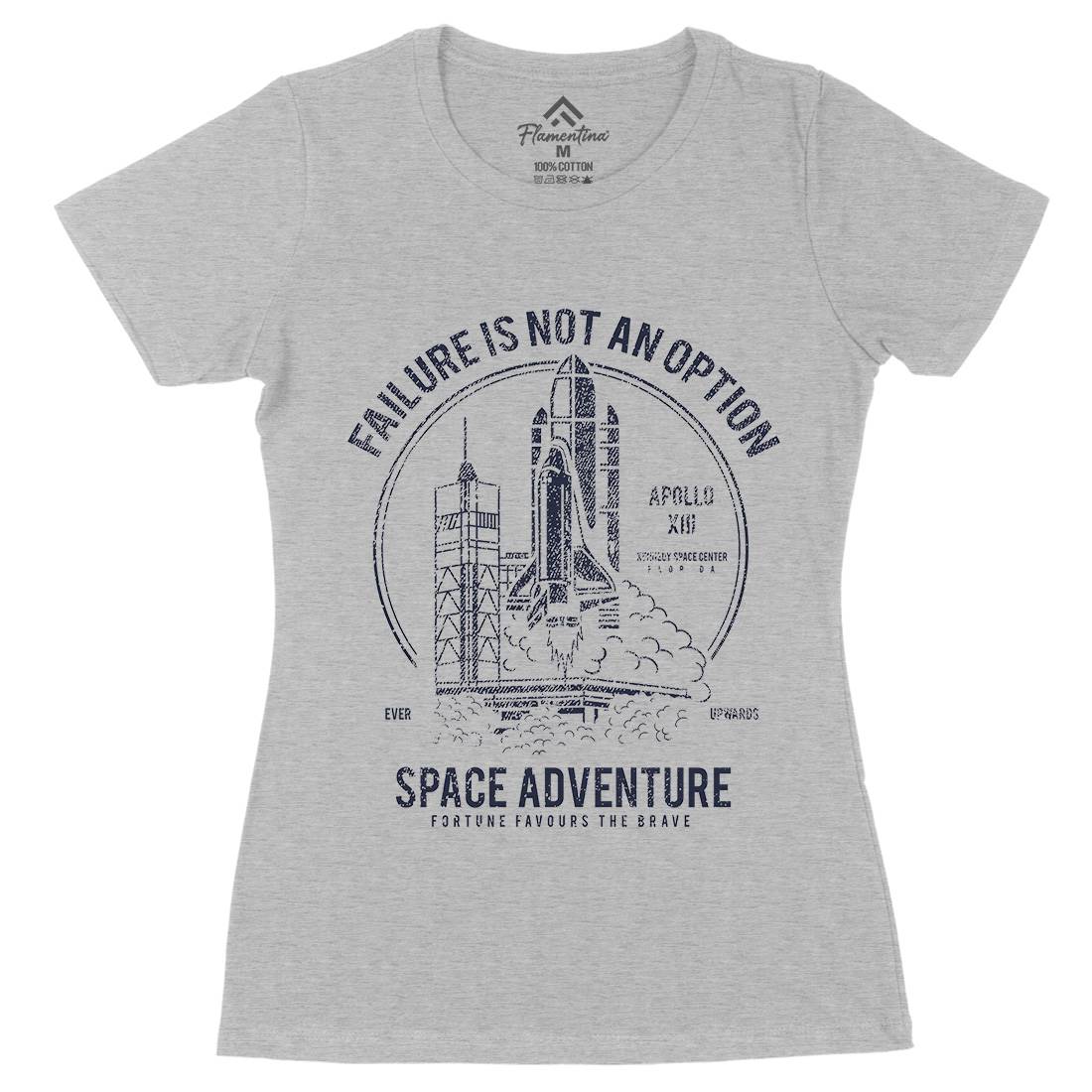 Adventure Womens Organic Crew Neck T-Shirt Space A149