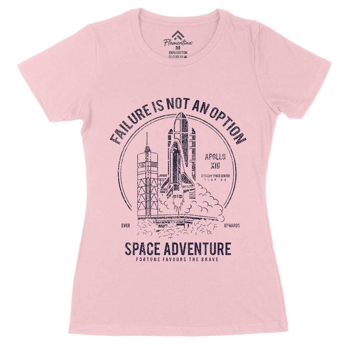 Adventure Womens Organic Crew Neck T-Shirt Space A149