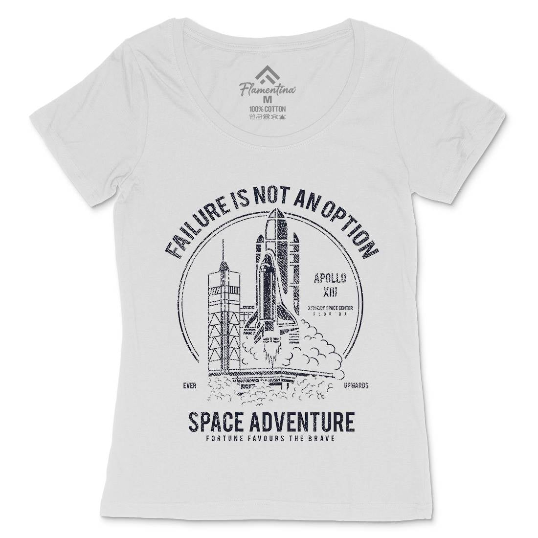 Adventure Womens Scoop Neck T-Shirt Space A149