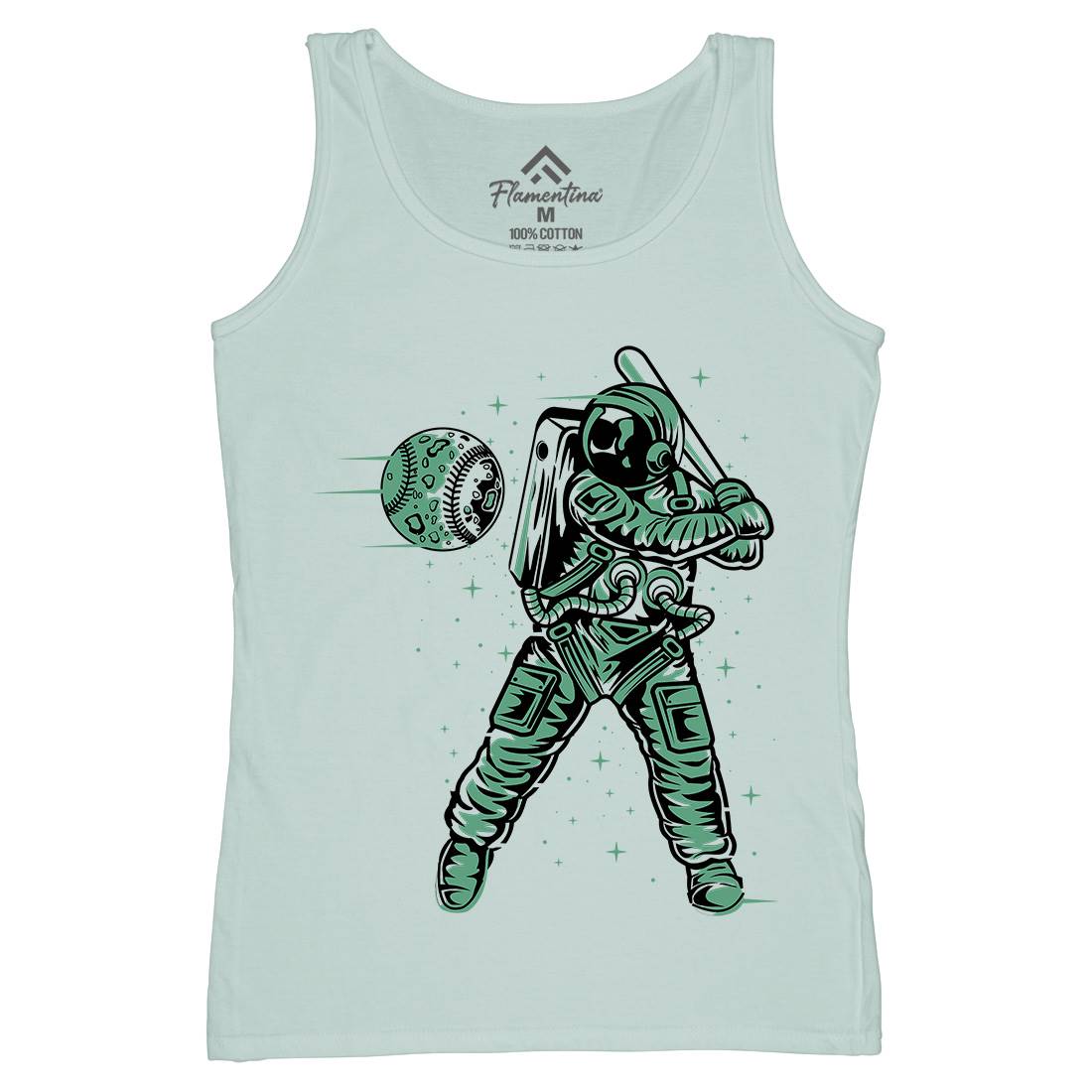 Baseball Womens Organic Tank Top Vest Space A150