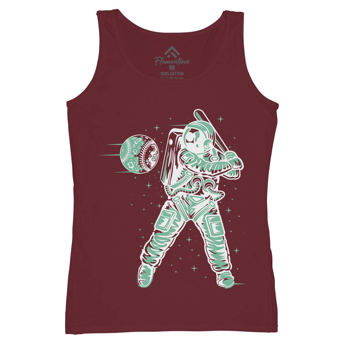 Baseball Womens Organic Tank Top Vest Space A150