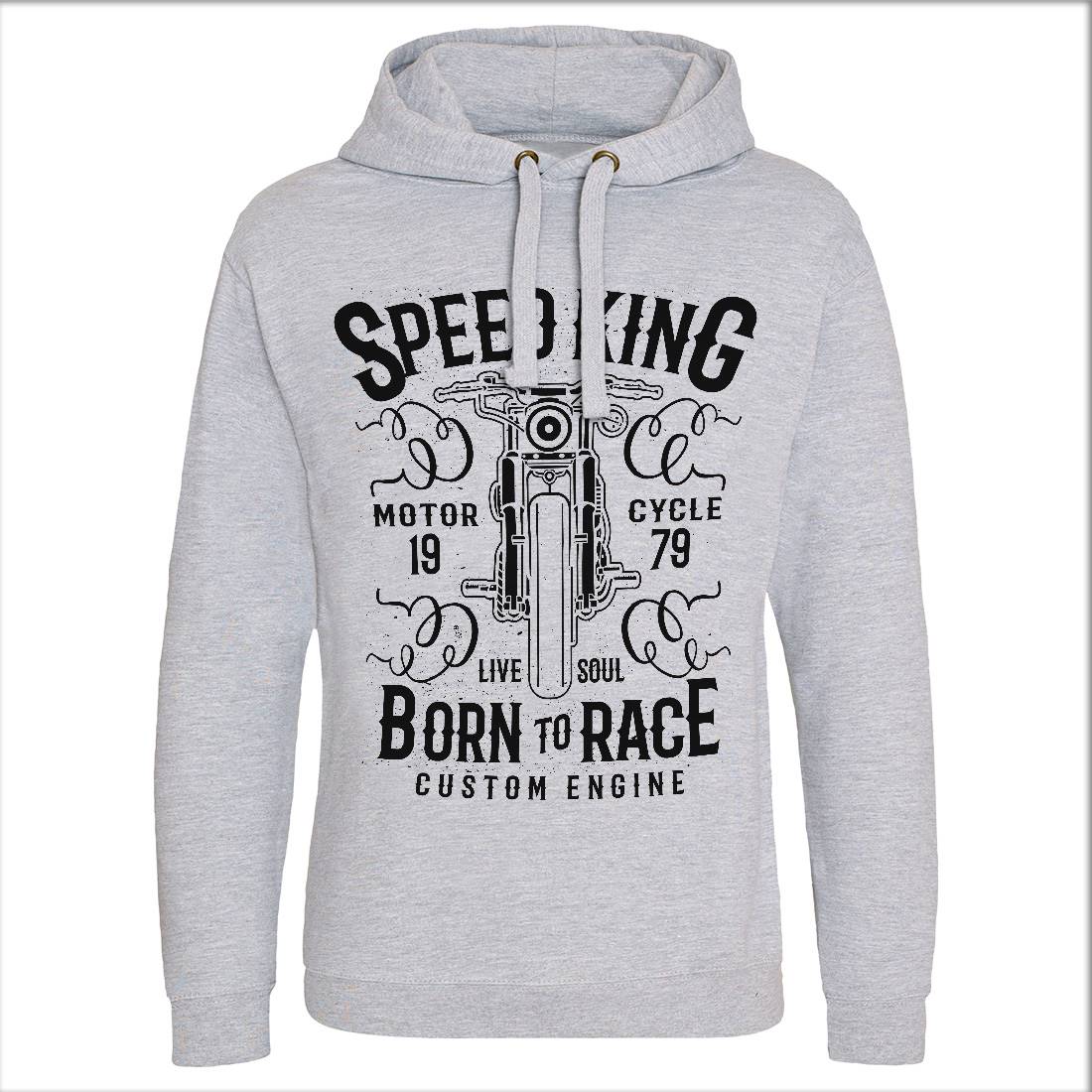 Speed King Mens Hoodie Without Pocket Motorcycles A153