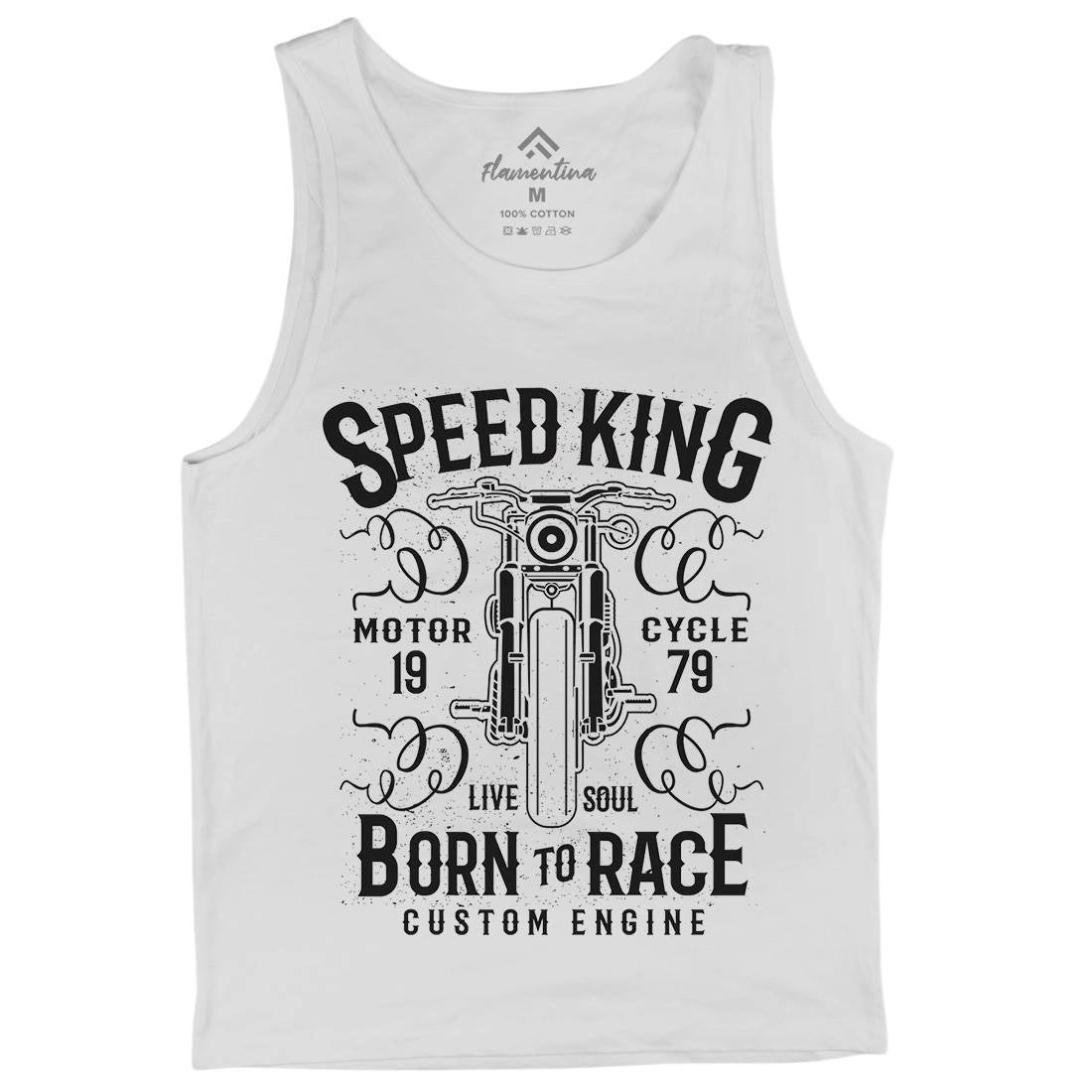 Speed King Mens Tank Top Vest Motorcycles A153
